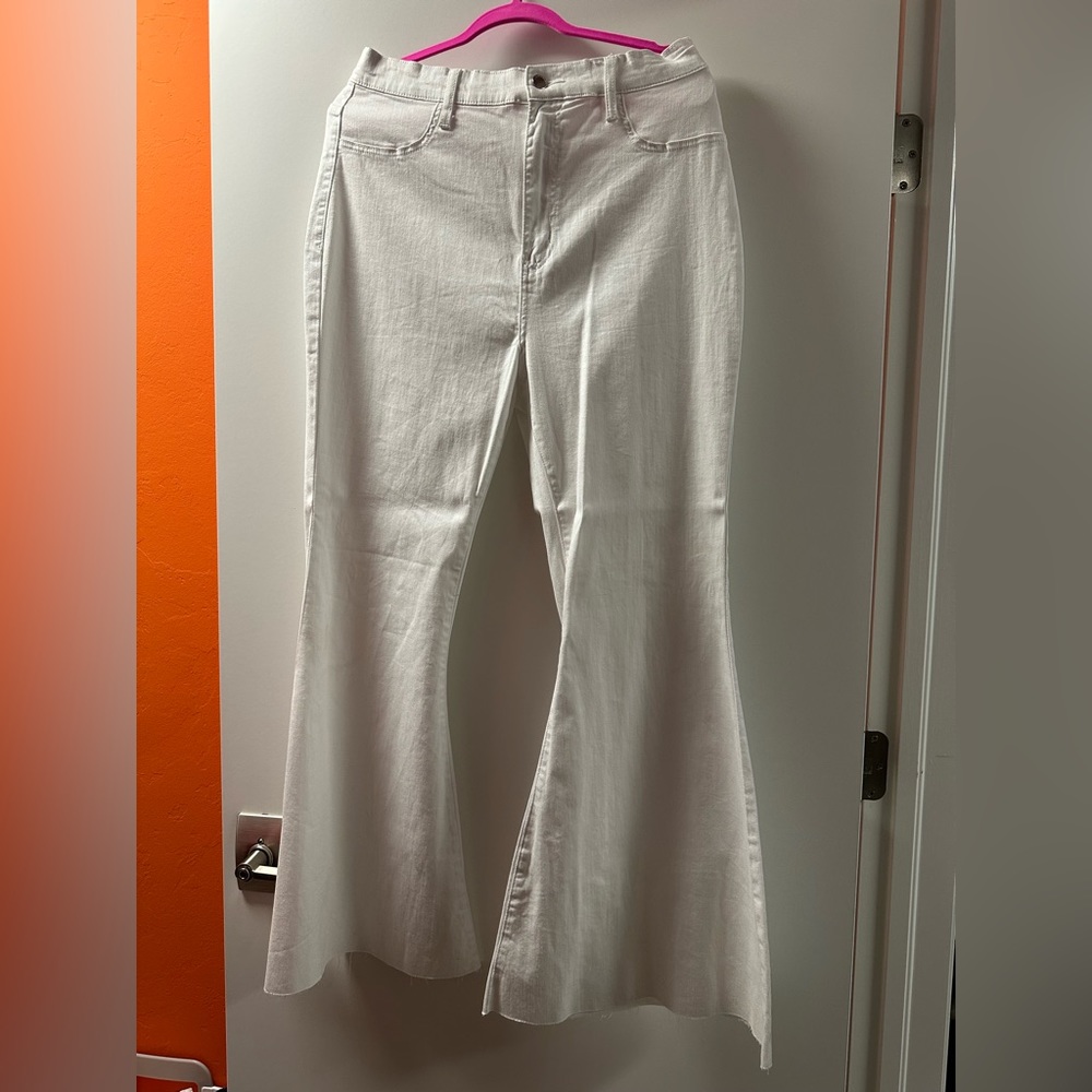 White Bell Bottom Jeans